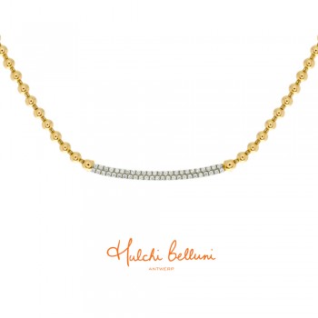 18ct Gold Diamond Tresore Double Row Necklet Hulchi Belluni