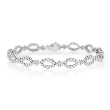 18ct White Gold Diamond Vintage style Bracelet 18ct White Gold Diamond Vintage style Bracelet