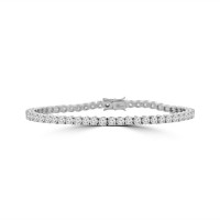 18ct White Gold 6.76ct Diamond Tennis Bracelet