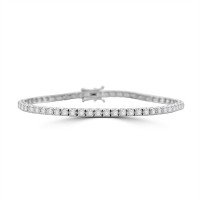 18ct White Gold 2.00ct Diamond Tennis Bracelet