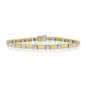 9ct Gold Two-Tone Diamond Bracelet