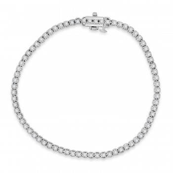 9ct White Gold 1.00ct Diamond Tennis Bracelet
