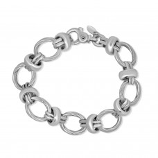 Sterling silver Twist ring Bracelet