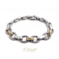Sterling silver 18ct Gold L'Accenti Bracelet