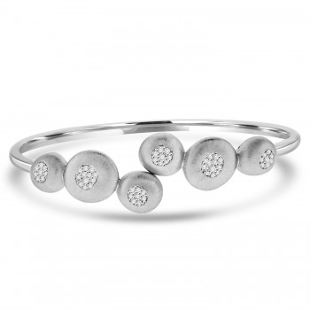 Sterling silver Nugget crossover Bangle