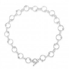 Sterling silver Orbit T-Bar Chain
