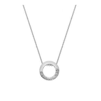 Sterling silver Lluna Stone Circle Pendant