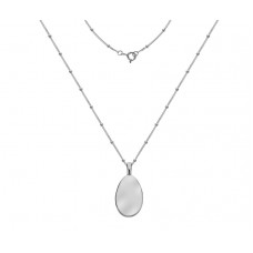 Sterling silver Oval Tag Pendant chain