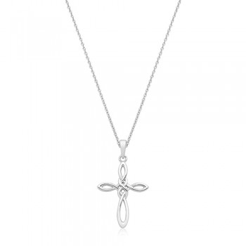 Sterling silver Celtic Cross pendant chain
