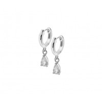 Sterling silver Pear Drop Earrings