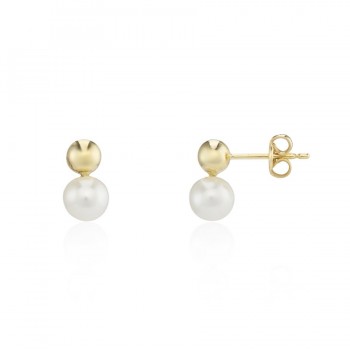 9ct Gold Pear Stud earrings