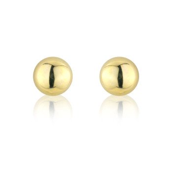 9ct Gold Half Bead Stud earrings