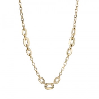 9ct Gold Trio Oval Necklet chain
