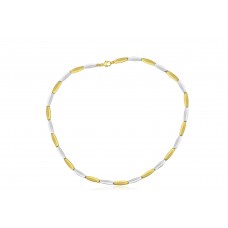 9ct Yellow & White Gold Lozenge Collar