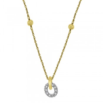 9ct Gold Cubic Zirconia Ring Pendant Chain