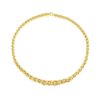 9ct Gold Graduated Spiga Chain