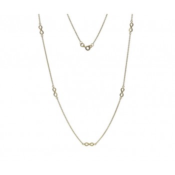 9ct Gold Infinity Necklet chain