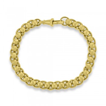 9ct Gold Handmade Rollerball Bracelet