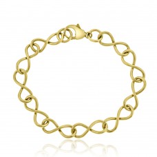 9ct Gold  Handmade Infinity Bracelet