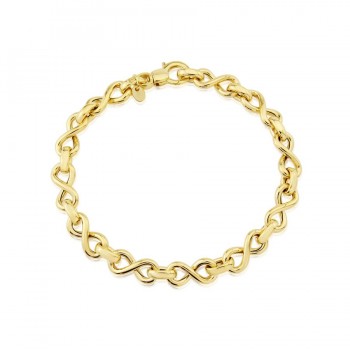 9ct Gold Infinity Bracelet
