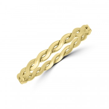 9ct Gold Twist Slave Bangle