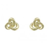 9ct Gold Triple Ring stud earring