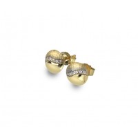 9ct Gold Stone Stud Earrings