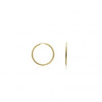 9ct Gold Sleeper Hoop Earrings