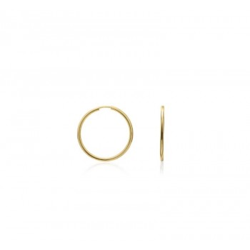 9ct Gold Sleeper Hoop Earrings