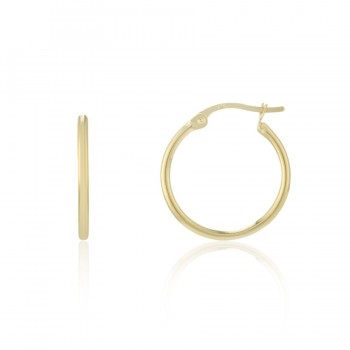 9ct Gold 15mm Creole Hoop Earring