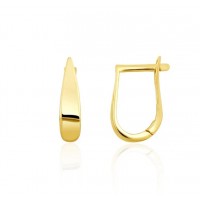 9ct Gold Hinged Stirrup Hoop earring