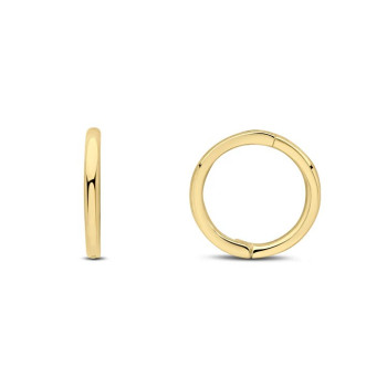 9ct Gold Hinged Sleeper Hoop 15mm Earrings