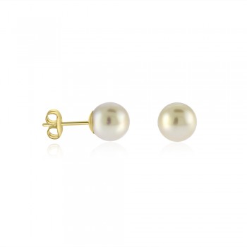 9ct Gold Freshwater Pearl Stud Earrings