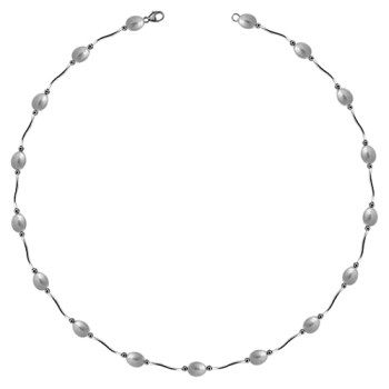 Sterling silver Freshwater Wave Necklet