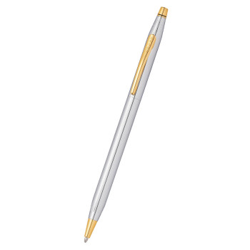 Cross Medalist Chrome and 23ct Plate Gold BallPoint Pen