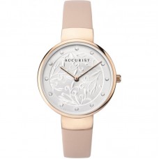 Accurist Ladies Rose Gold Plated Crystal Watch