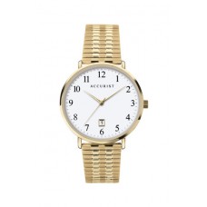 Accurist Gents Gold E/Plated Expander Bracelet Watch