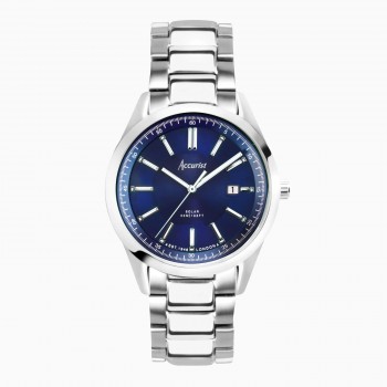 Accurist Blue Solar Gents Bracelet Watch