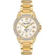 Bulova Marine Star Diamond Gold Bracelet Watch