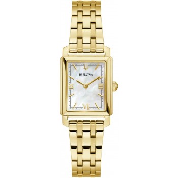 Bulova Sutton Gold Tone Ladies Bracelet Watch