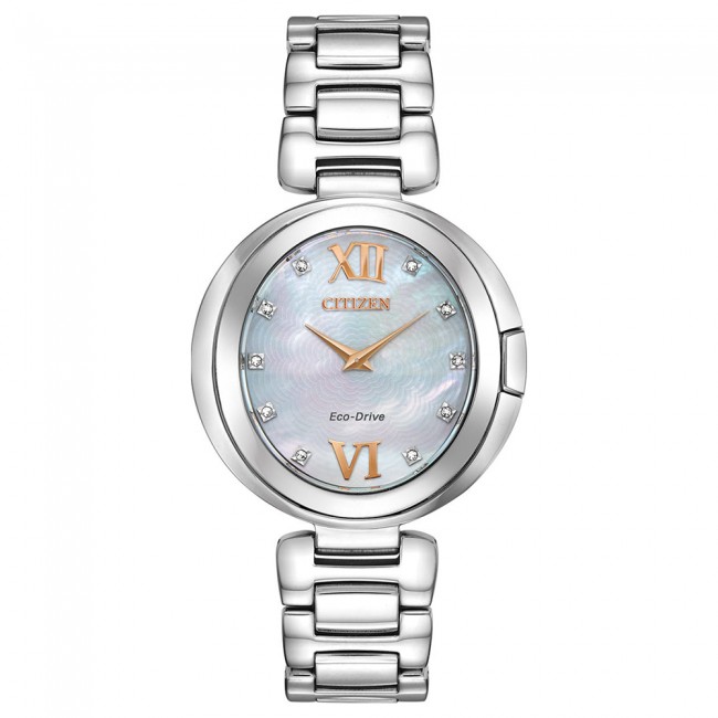 Citizen Eco-Drive Ladies Diamond Oval Watch