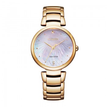 Citizen Eco-Drive Ladies Rose Gold Coloured Bracelet Watch