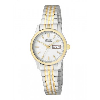 Citizen Eco-Drive Ladies Two-tone Expander Bracelet Watch