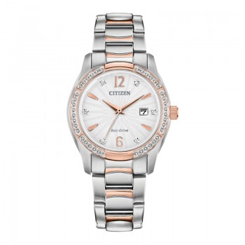 Citizen Two-tone Rose Crystal Bracelet Watch