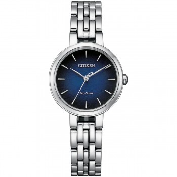 Citizen Eco-Drive Silhouette Blue Ladies Bracelet Watch