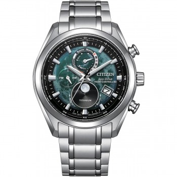 Citizen Eco-Drive Titanium Moonphase Radia Controlled Watch