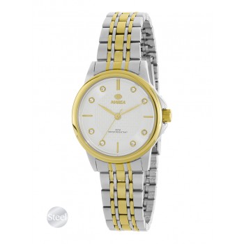 Marea Ladies Two Tone Stone set Bracelet Watch